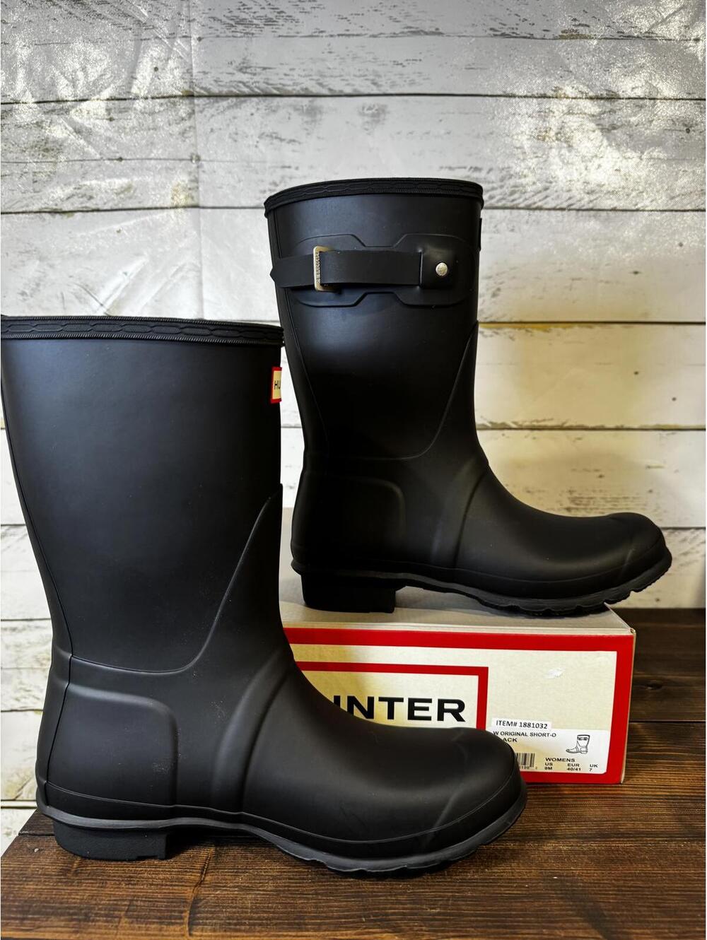 Hunter W Original Short Black Women's 9 NIB - Picture 3 of 4